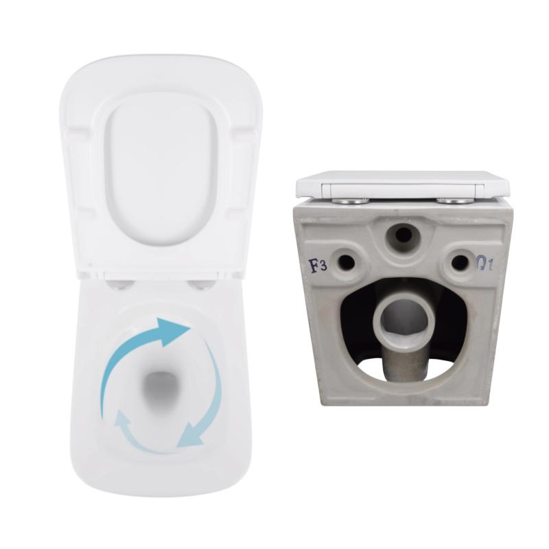 Акційний набір: Унітаз підвісний Jay Ultra Quiet QT07335177W 485х360х320 + Tern Ultra Quiet QT17332303ASW 490x365x325 — фото 8