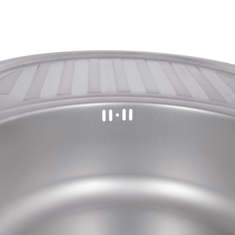 Кухонна мийка Brinex 7750 0,8 мм Satin (BRIN7750SAT08) — фото 7
