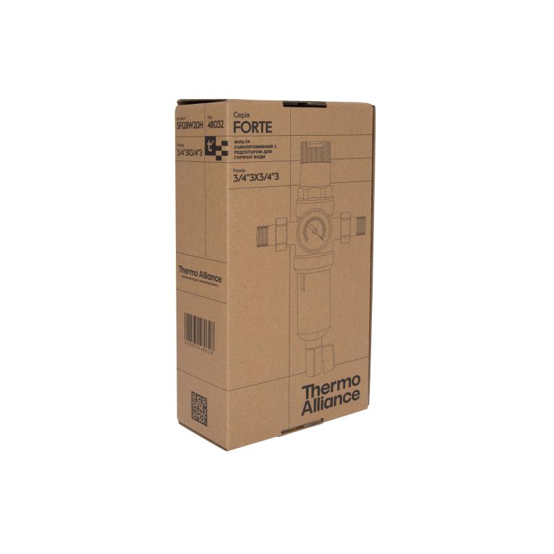 Фільтр самопромивний Thermo Alliance Forte 3/4" з редуктором для горячої води SF128W20H — фото 8