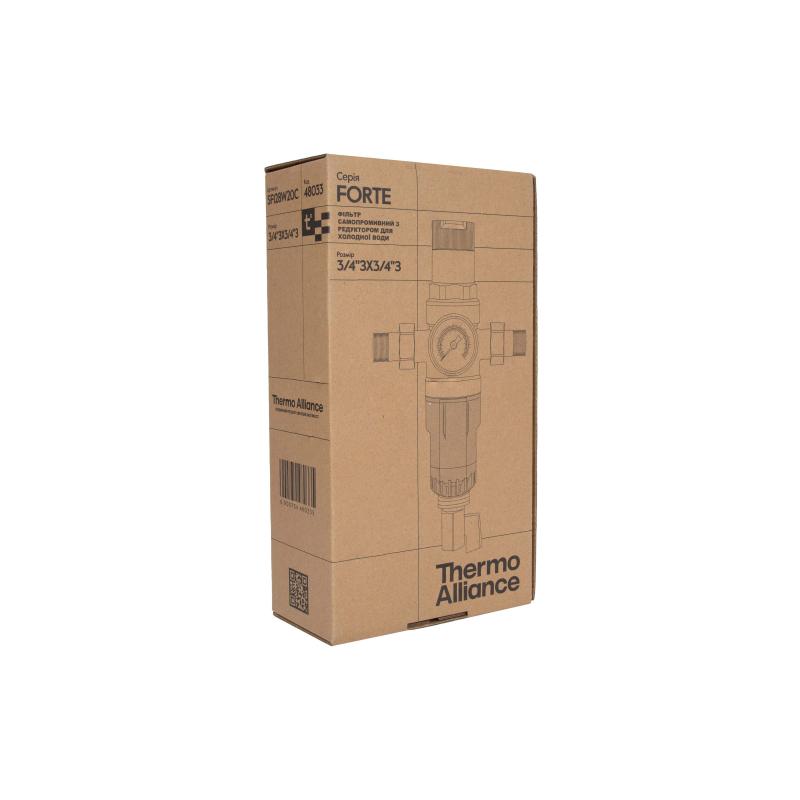 Фільтр самопромивний Thermo Alliance Forte 3/4" з редуктором для холодної води SF128W20C — фото 8