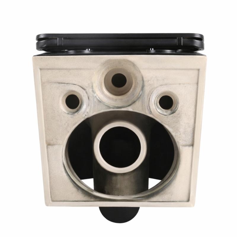 Унітаз підвісний Qtap Crow Ultra Quiet 485×340×290 мм, Matt Black, з сидінням Slim Duroplast/ Soft-close/ Quick Release QT05335171MB — фото 7