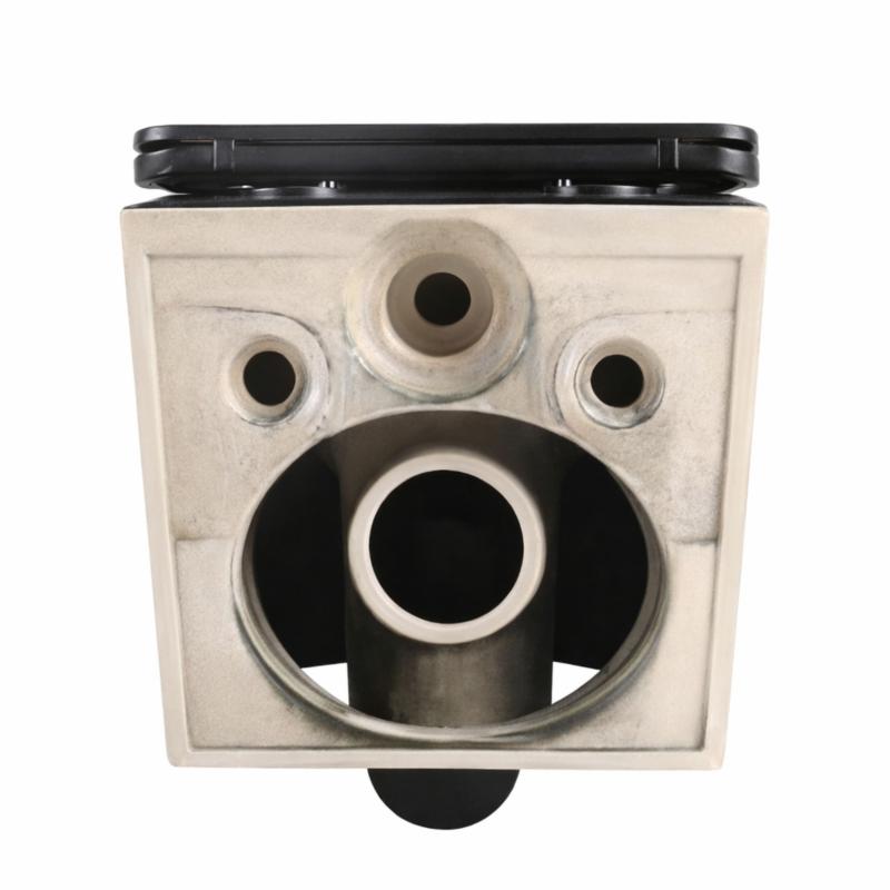 Унітаз підвісний Qtap Jay Ultra Quiet 485х360х320 мм, Matt Black, сидінням Slim Duroplast/ Soft-close/ Quick Relase QT07335177MB — фото 7