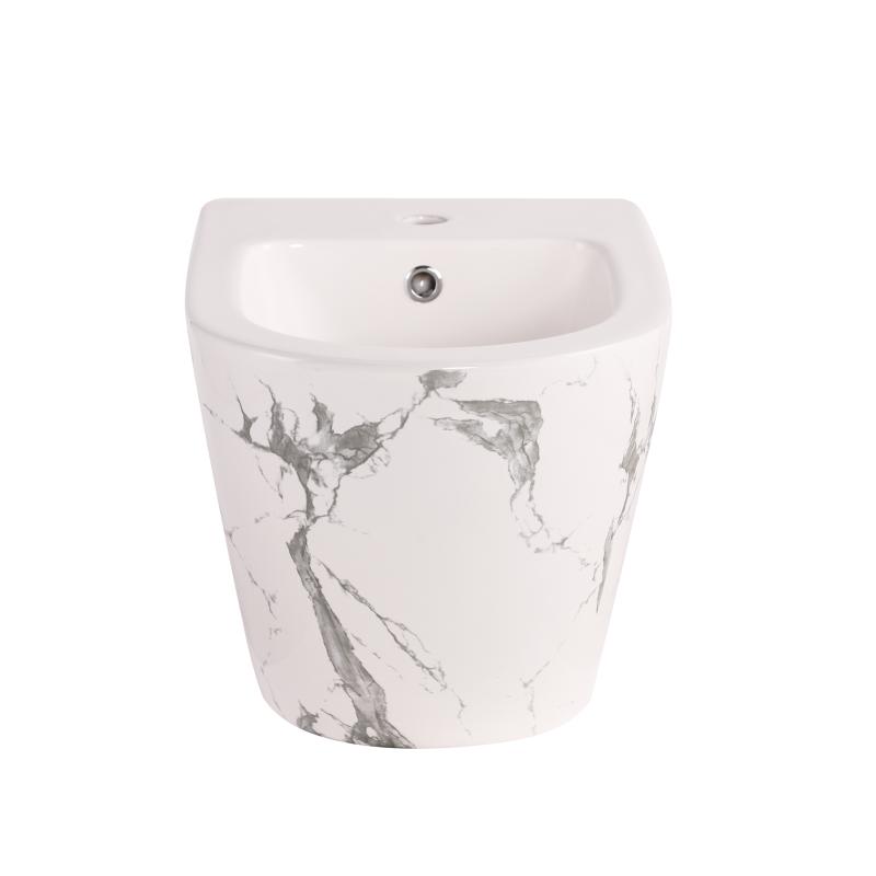 Біде підвісне Qtap Robin 515x370x350 мм, Marble QT13551381GMR — фото 3