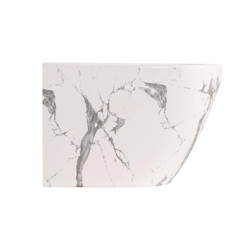 Біде підвісне Qtap Robin 515x370x350 мм, Marble QT13551381GMR — фото 4
