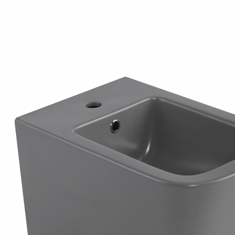 Біде підвісне  Qtap Tern 520x350x330 мм, Stone grey QT17551303GSG — фото 5