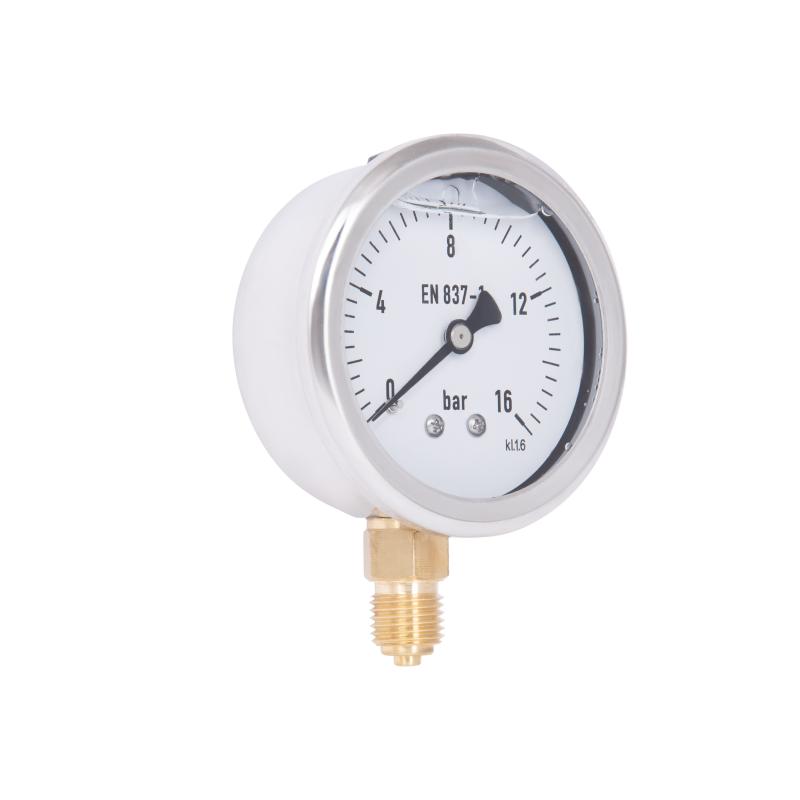 Манометр гліцериновий Thermo Alliance Forte d63 мм, 1/4"З із нижнім підключенням (латунь) 0-16 бар TAF170G16B — фото 4