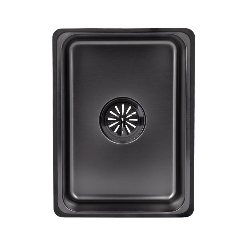 Lidz Handmade H7545B Мийка для кухні інтегрована Decor Black PVD Honeycomb 3,0/1,0 мм LDH7545BDECPVD48373 — фото 15