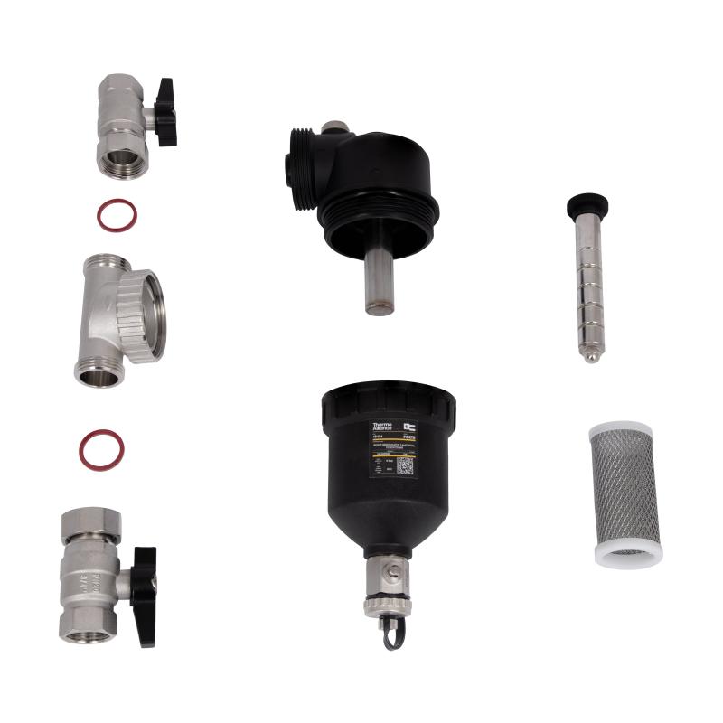 Фільтр-дешламатор Thermo Alliance Forte 3/4", поворотний (магнітний шламоуловлювач) TAF400G20 — фото 8