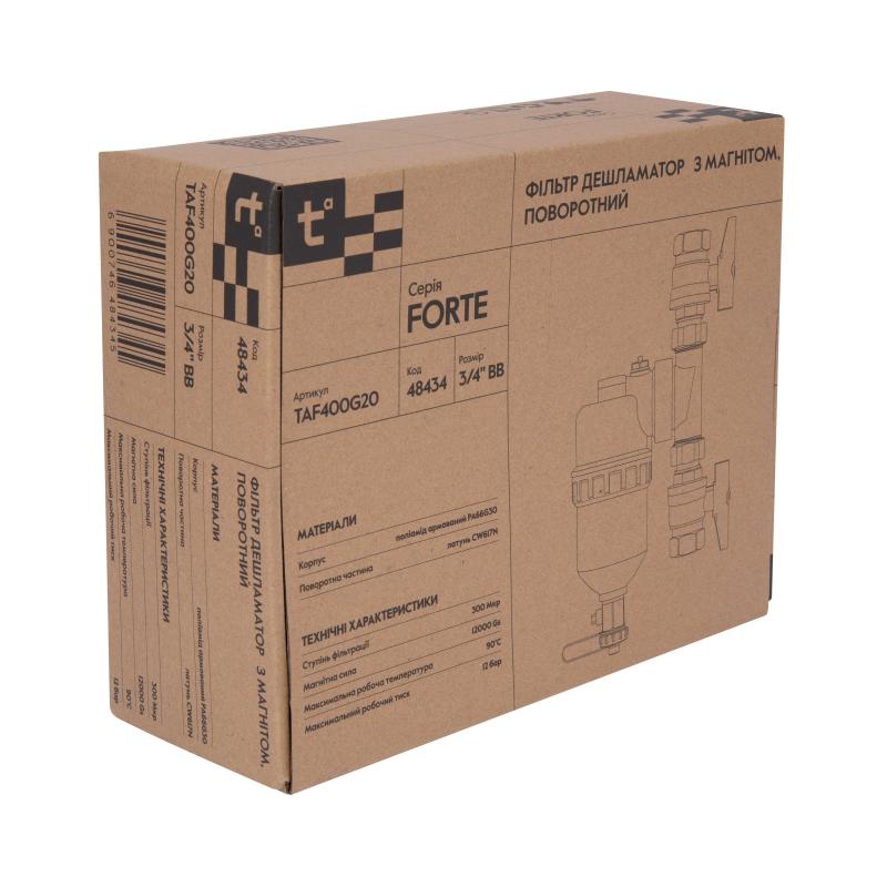 Фільтр-дешламатор Thermo Alliance Forte 3/4", поворотний (магнітний шламоуловлювач) TAF400G20 — фото 10