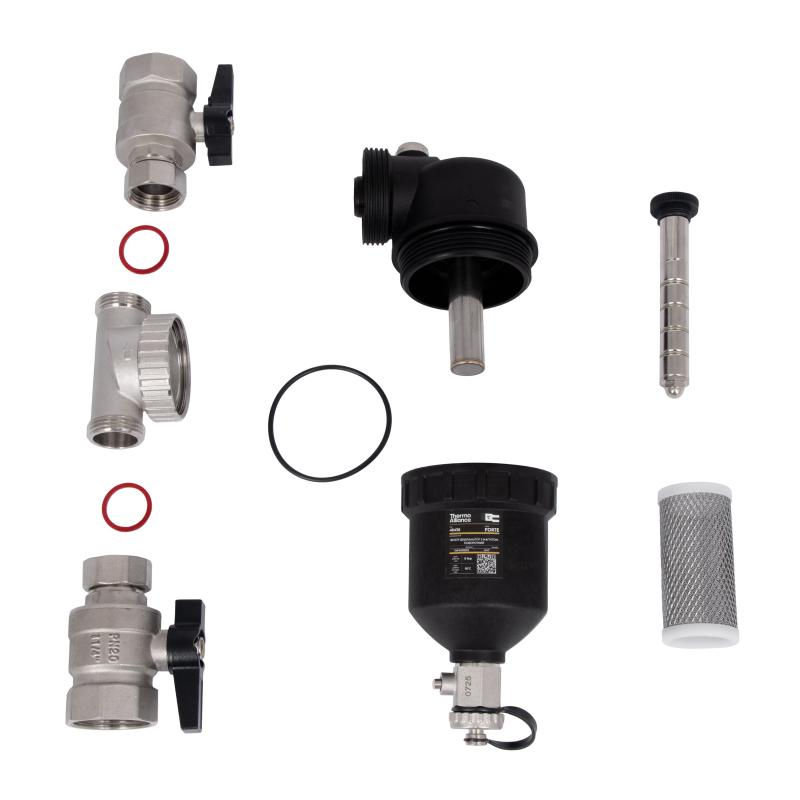 Фільтр-дешламатор Thermo Alliance Forte 1 1/4", поворотний (магнітний шламоуловлювач) TAF400G32 — фото 8