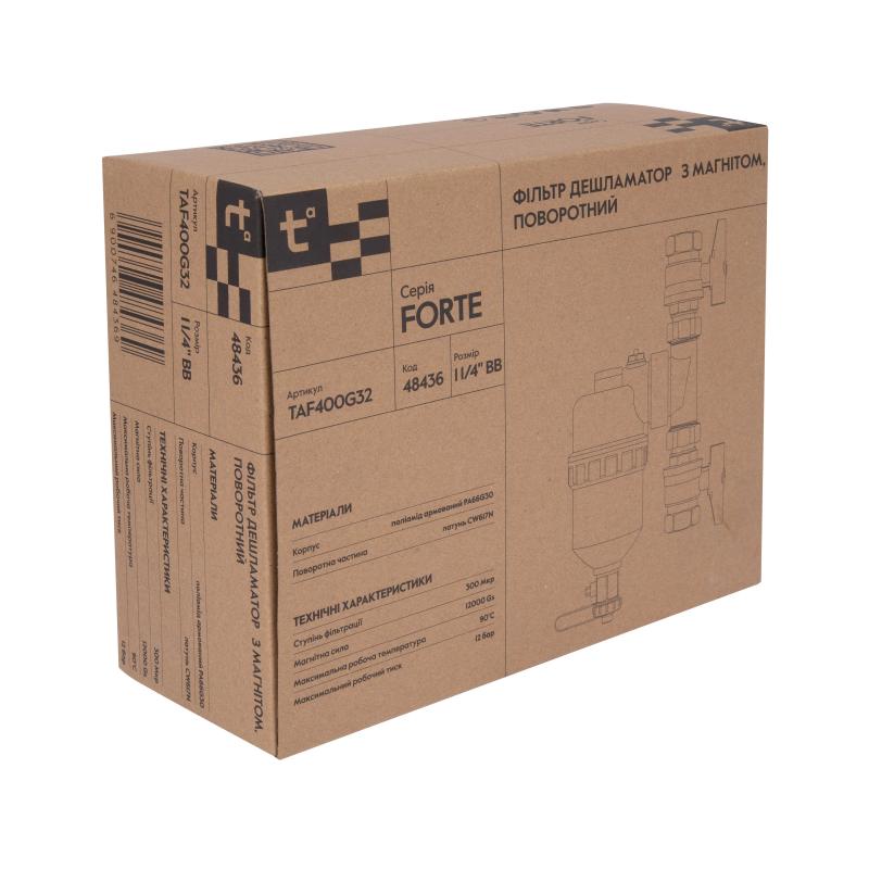 Фільтр-дешламатор Thermo Alliance Forte 1 1/4", поворотний (магнітний шламоуловлювач) TAF400G32 — фото 10