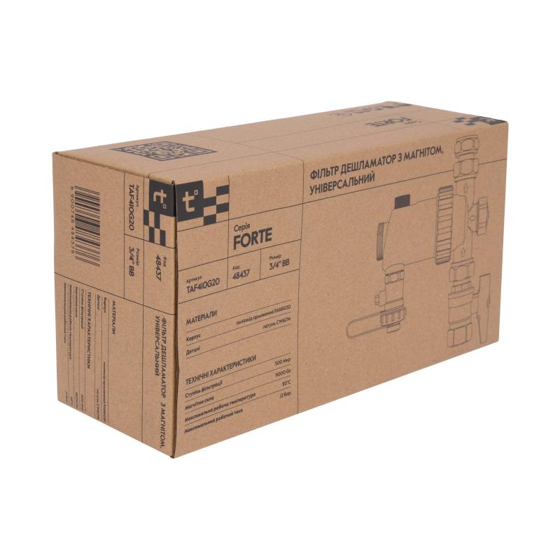 Фільтр-дешламатор Thermo Alliance Forte 3/4", універсальний (магнітний шламоуловлювач) TAF410G20 — фото 11