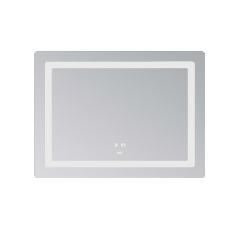 Дзеркало Lidz Kubis (KU2) 800х600 з LED-підсвічуванням Touch, з антизапотіванням, з димером, рег. яскравості LD78LF904806048446 — фото 3
