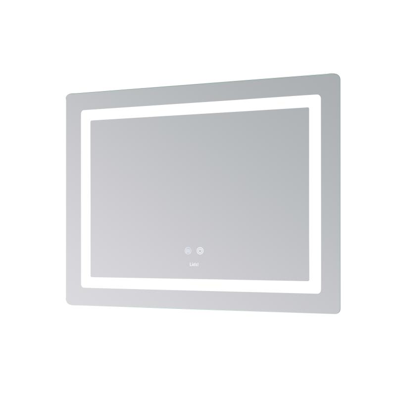 Дзеркало Lidz Kubis (KU2) 800х600 з LED-підсвічуванням Touch, з антизапотіванням, з димером, рег. яскравості LD78LF904806048446 — фото 5