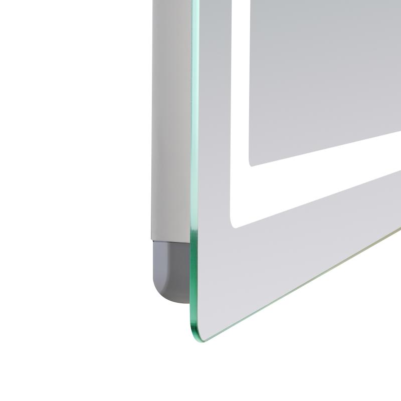 Дзеркало Lidz Kubis (KU2) 1000х800 з LED-підсвічуванням Touch, з антизапотіванням, з димером, рег. яскравості LD78LF6141008048450 — фото 6
