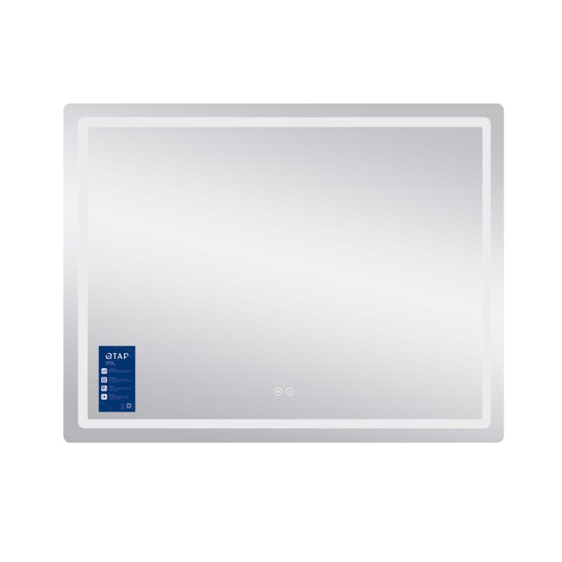 Дзеркало Qtap Mideya MI1) 1200х800 з LED-підсвічуванням Touch, з антизапотіванням, димером, рег. яскравості QT2078F12080 — фото 3