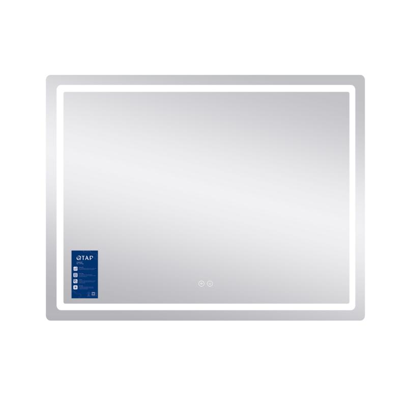 Дзеркало Qtap Mideya MI1) 1200х800 з LED-підсвічуванням Touch, з антизапотіванням, димером, рег. яскравості QT2078F12080 — фото 4