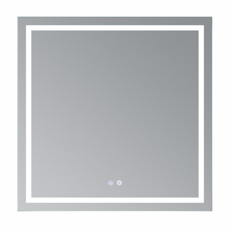 Дзеркало Qtap Mideya (MI1) 800x800 з LED-підсвічуванням Touch, з антизапотіванням, димером, рег. яскравості QT2078NCF808048477 — фото 3