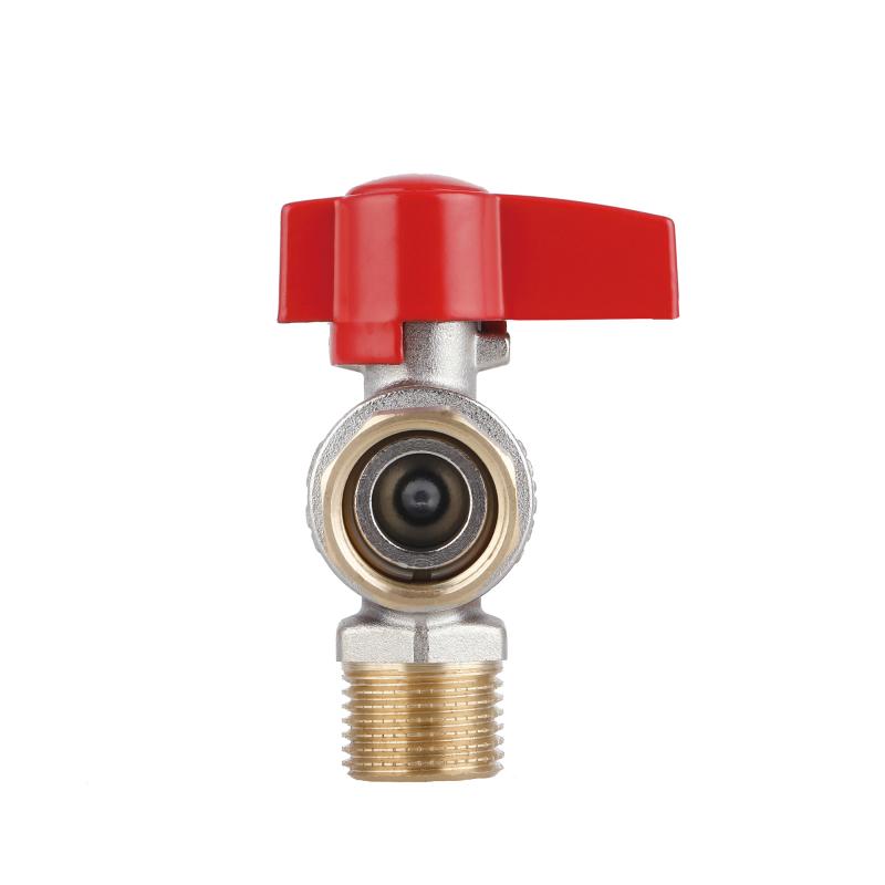 Кран кульовий Thermo Alliance Standart 1/2"ВЗ кутовий, PN40, з накидною гайкою TAS224W15 — фото 6