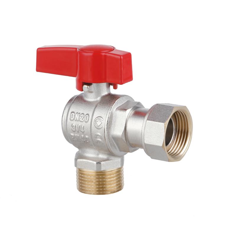 Кран кульовий Thermo Alliance Standart 3/4"ВЗ кутовий, PN40, з накидною гайкою TAS224W20 — фото 3