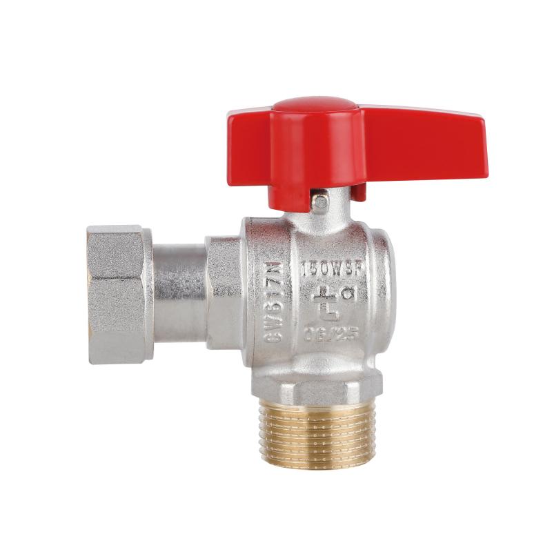 Кран кульовий Thermo Alliance Standart 3/4"ВЗ кутовий, PN40, з накидною гайкою TAS224W20 — фото 4