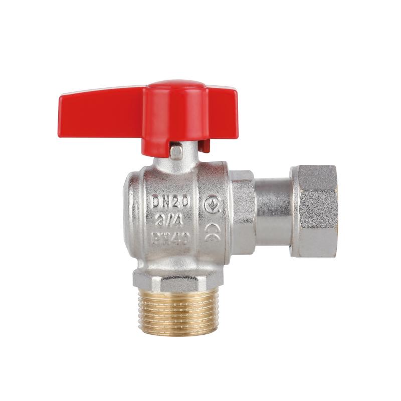 Кран кульовий Thermo Alliance Standart 3/4"ВЗ кутовий, PN40, з накидною гайкою TAS224W20 — фото 5