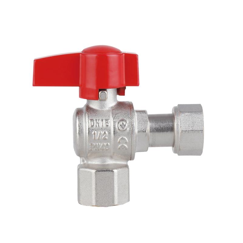 Кран кульовий Thermo Alliance Standart 1/2"ВВ кутовий, PN40, з накидною гайкою TAS223W15 — фото 5