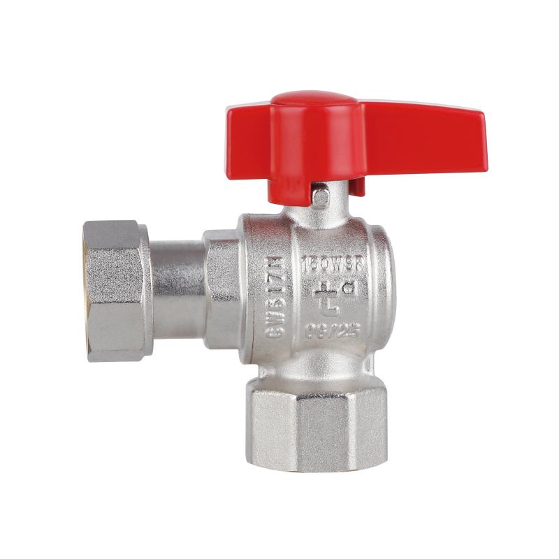 Кран кульовий Thermo Alliance Standart 3/4"ВВ кутовий, PN40, з накидною гайкою TAS223W20 — фото 4
