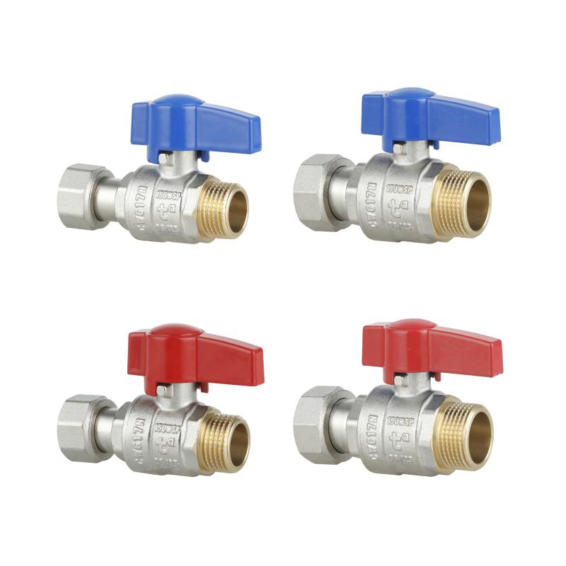 Комплект прямих кранів Thermo Alliance Standart 1/2"ВН-3/4"ВН з накидною гайкою для підключення котла TAS262RBW1520 — фото 3