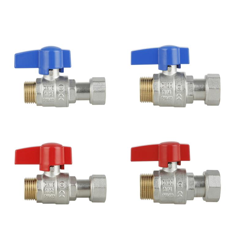 Комплект прямих кранів Thermo Alliance Standart 1/2"ВН-3/4"ВН з накидною гайкою для підключення котла TAS262RBW1520 — фото 4
