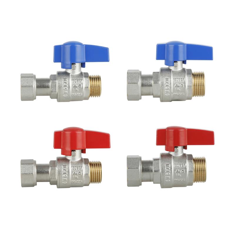 Комплект прямих кранів Thermo Alliance Standart 1/2"ВН-3/4"ВН з накидною гайкою для підключення котла TAS262RBW1520 — фото 5