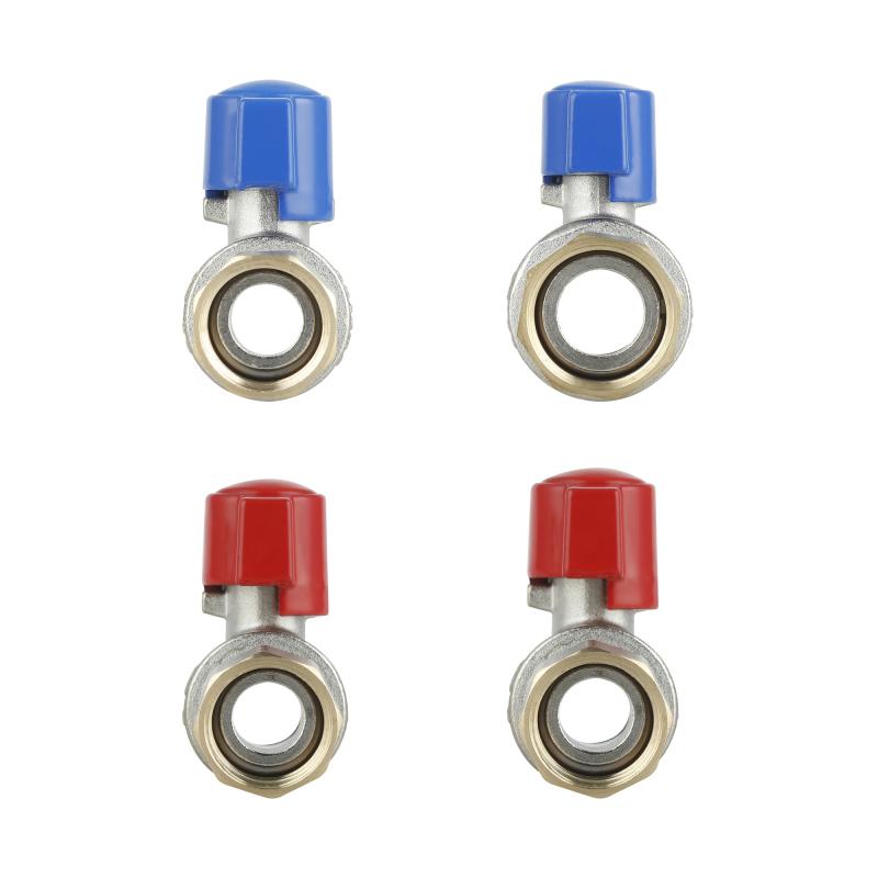 Комплект прямих кранів Thermo Alliance Standart 1/2"ВН-3/4"ВН з накидною гайкою для підключення котла TAS262RBW1520 — фото 7