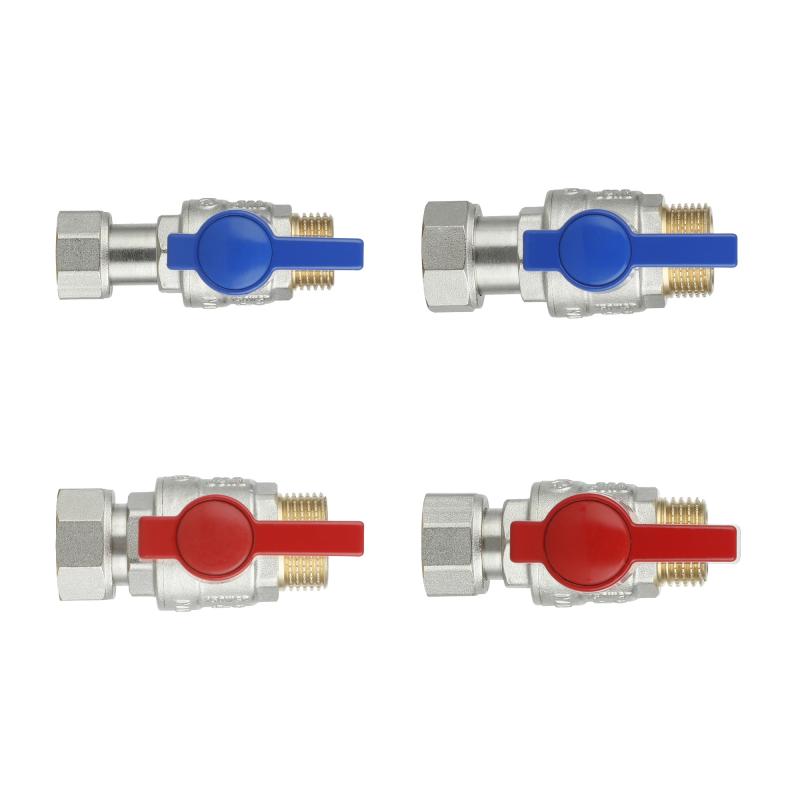 Комплект прямих кранів Thermo Alliance Standart 1/2"ВН-3/4"ВН з накидною гайкою для підключення котла TAS262RBW1520 — фото 8