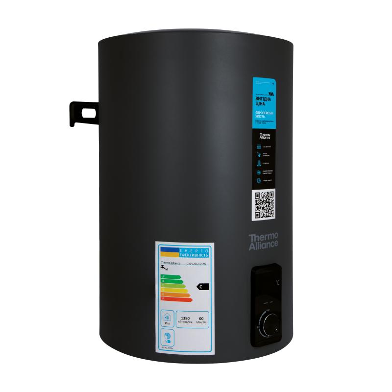Водонагрівач електричний Thermo Alliance 100 л Black, вертикальний, сухий ТЕН 2,0 кВт D100V20J3(D)KВ — фото 3