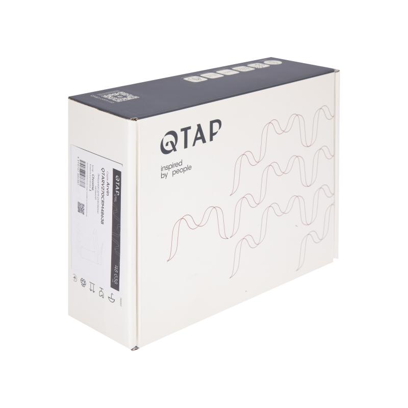 Змішувач для раковини низький Qtap Arvin  QTARV270CRM48638 Chrome — фото 8