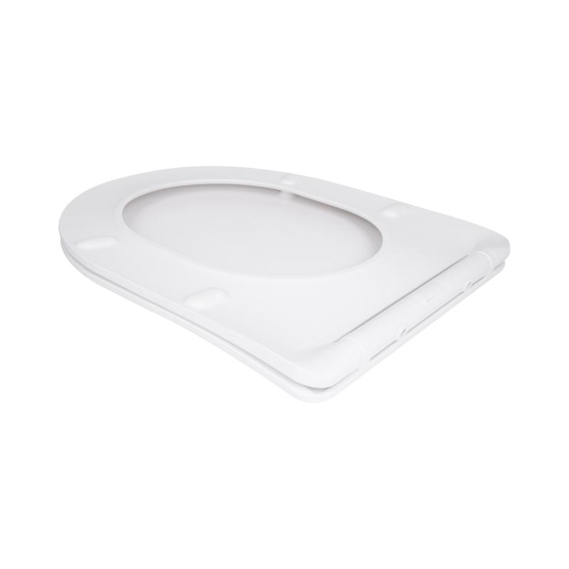Сидіння для унітаза Qtap (Robin 490,610, Scorpio 490) з мікроліфтом Slim QTSC179W48675 — фото 3
