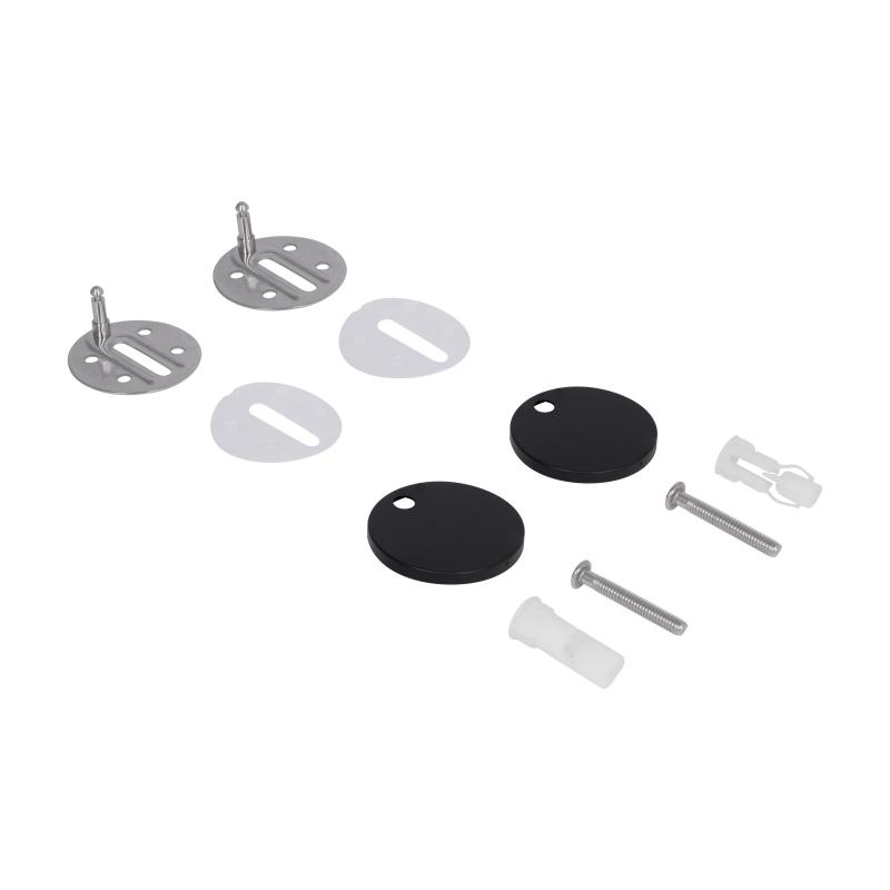 Сидіння для унітаза Qtap (Robin 490) 425x363x50 мм, Matt Black, з мікроліфтом Slim Duroplast, Quick Release QTSC179MB48676 — фото 5