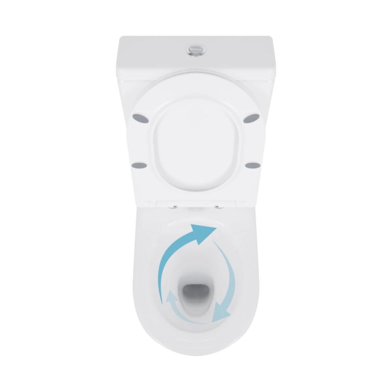 Унітаз підлоговий Qtap Swan Eco Ultra Quiet з сидінням Soft-close 640x360x835 мм QTSWA27W48748 White — фото 6