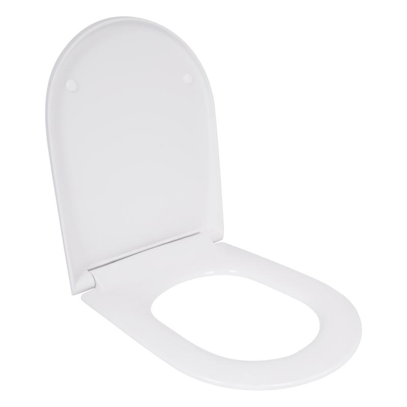 Qtap Сидіння для унітаза (Robin 520, Scorpio 520) 465x363x60 мм, White, з мікроліфтом, Slim Duroplast, MagLock QTSC179W48916 — фото 3