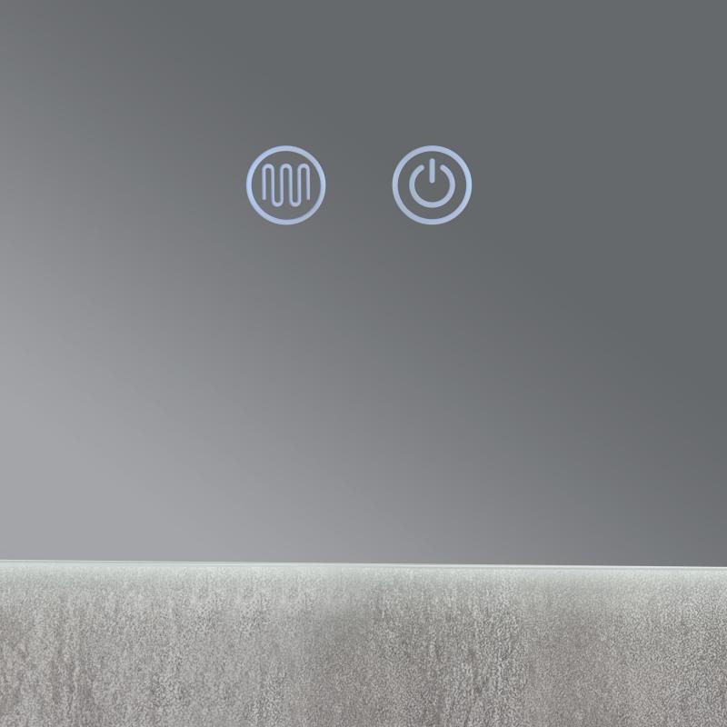 Дзеркало Qtap Taurus (TA1) 800×700 мм з LED-підсвічуванням Touch, з антизапотіванням, з димером, рег. темп. кольору (3000-6500K) QTTAU80070048954 — фото 4