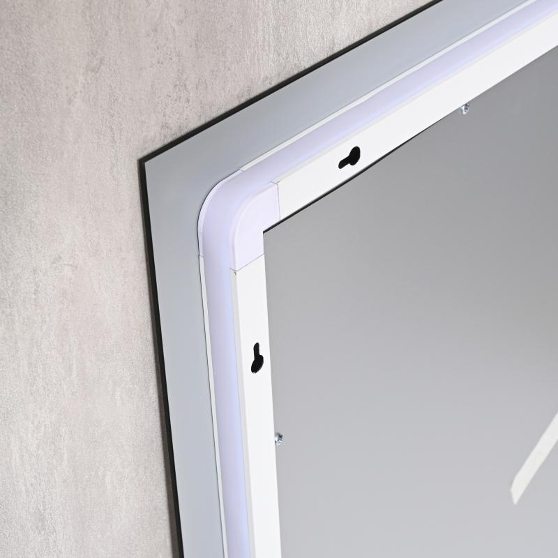 Дзеркало Qtap Taurus (TA1) 800×700 мм з LED-підсвічуванням Touch, з антизапотіванням, з димером, рег. темп. кольору (3000-6500K) QTTAU80070048954 — фото 5
