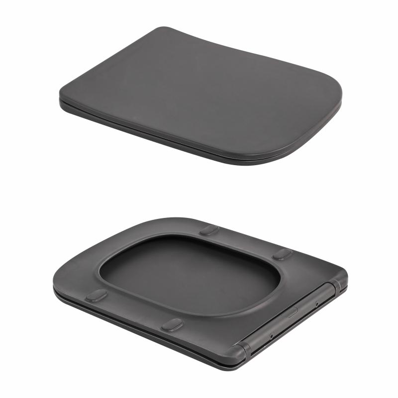 Унітаз підвісний Qtap Tern Ultra Quiet 520×345×325 мм, Anthracite, з сидінням Slim Duroplast / Soft-close / Quick Release QTTER26AN48999 — фото 8