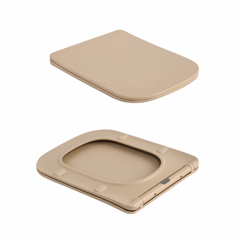 Унітаз підвісний Qtap Tern Ultra Quiet 520×345×325 мм, Beige, з сидінням Slim Duroplast / Soft-close / Quick Release QTTER26SB49001 — фото 8