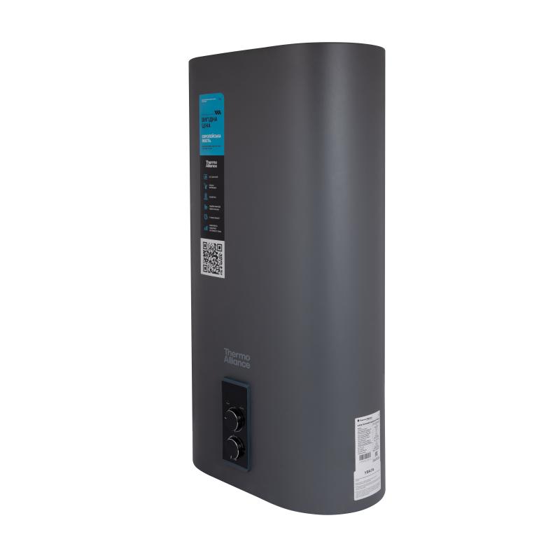 Водонагрівач електричний Thermo Alliance 50 л, Grey, плоский вертикальний, сухий ТЕН 2 кВт (0,8+1,2) DT50V20GPDD2G — фото 4