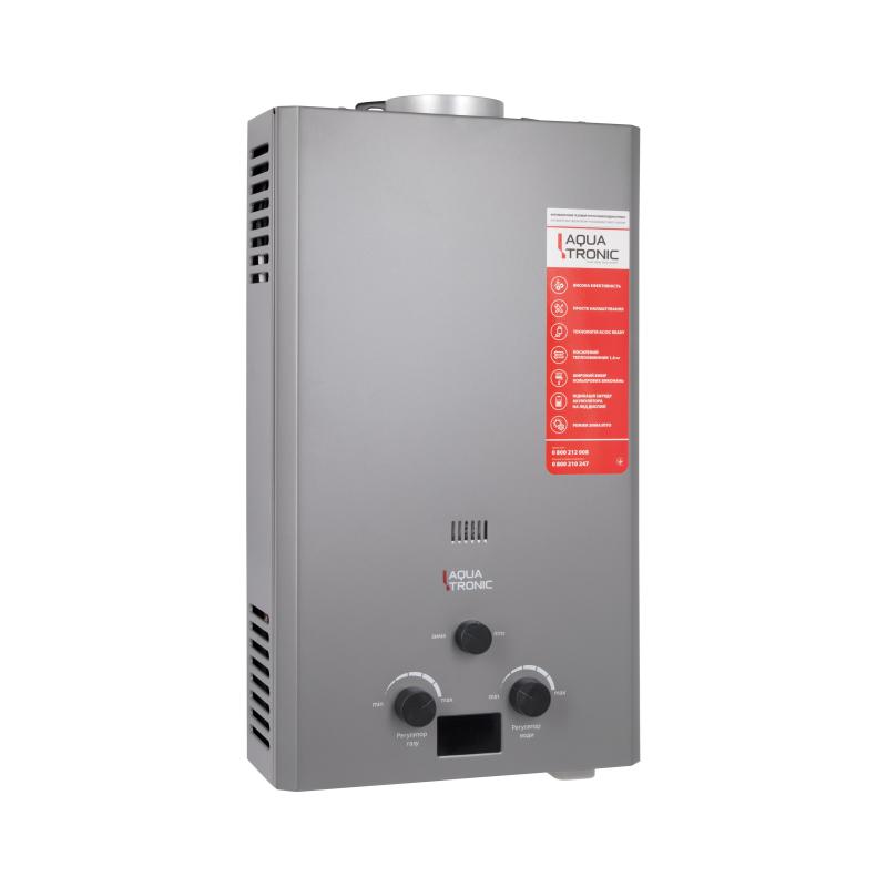 Колонка газова димохідна  Aquatronic A21 Grey10 л — фото 3