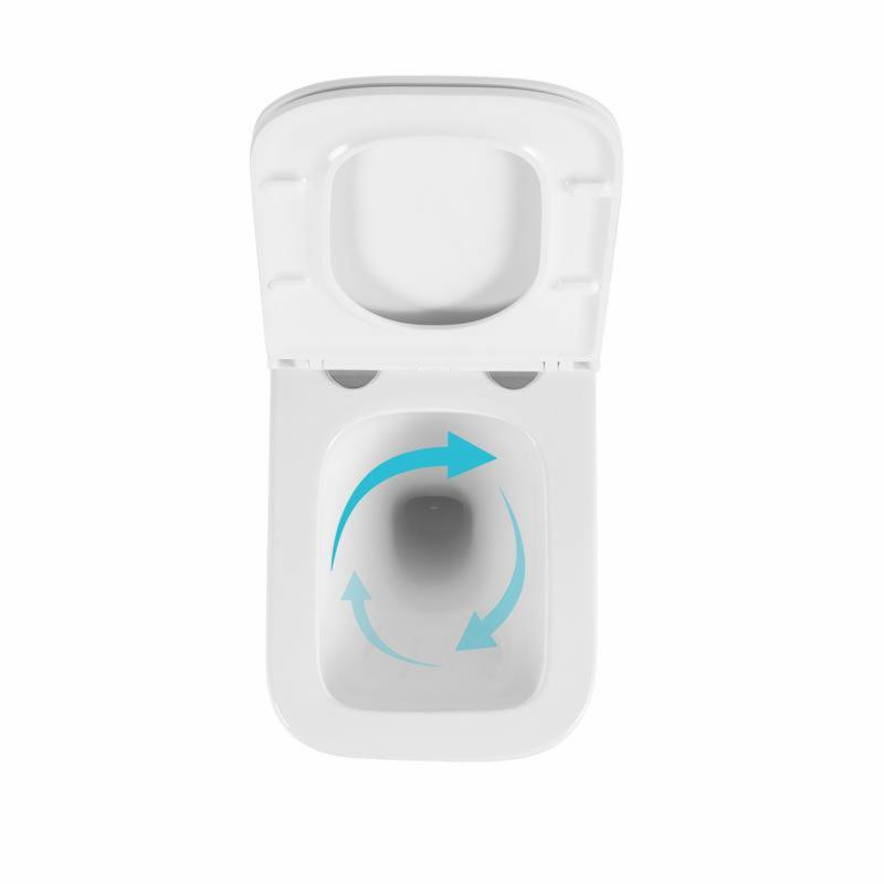 Унітаз підвісний Qtap Gemini Ultra Quiet 485×340×350 мм, White, з сидінням Slim Duroplast / Soft-close / Quick Release QTTAU26W49119 — фото 6
