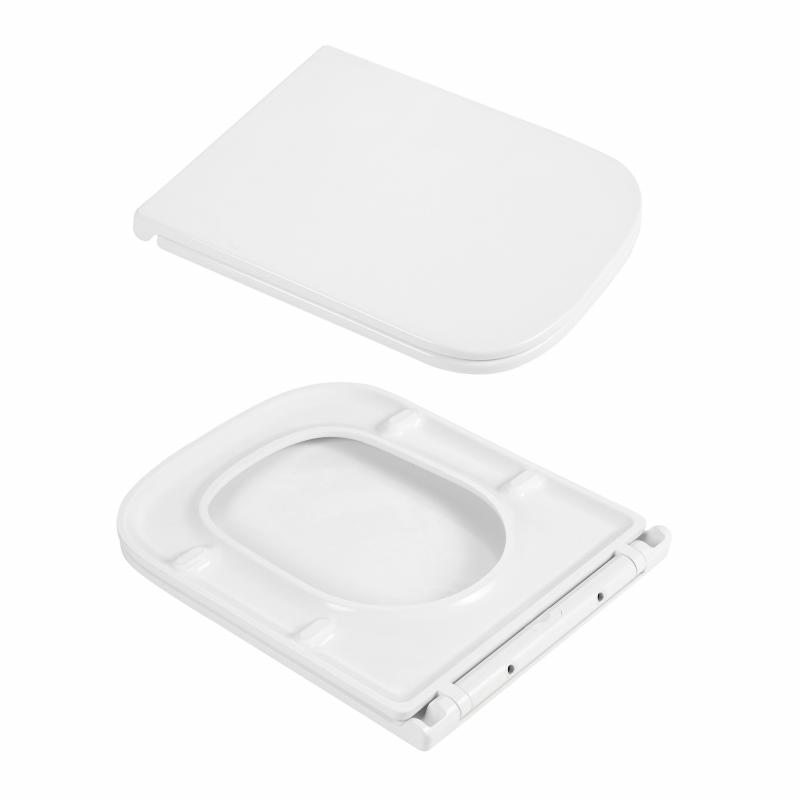 Унітаз підвісний Qtap Gemini Ultra Quiet 485×340×350 мм, White, з сидінням Slim Duroplast / Soft-close / Quick Release QTTAU26W49119 — фото 8