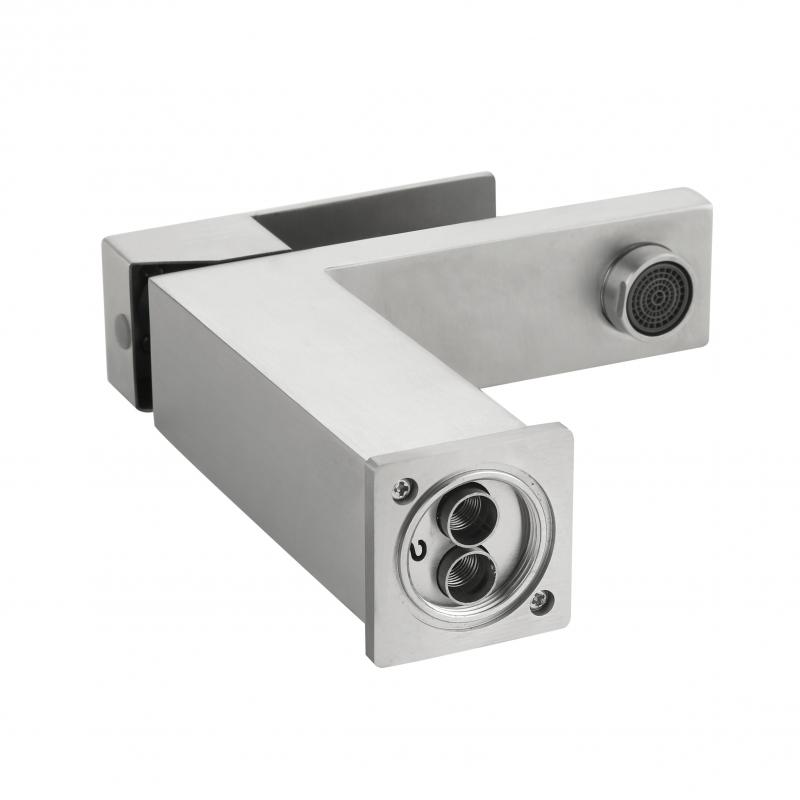 Змішувач для раковини низький Lidz Helix 001F (k35)  LDHEL001FNKS49178 Nickel — фото 5