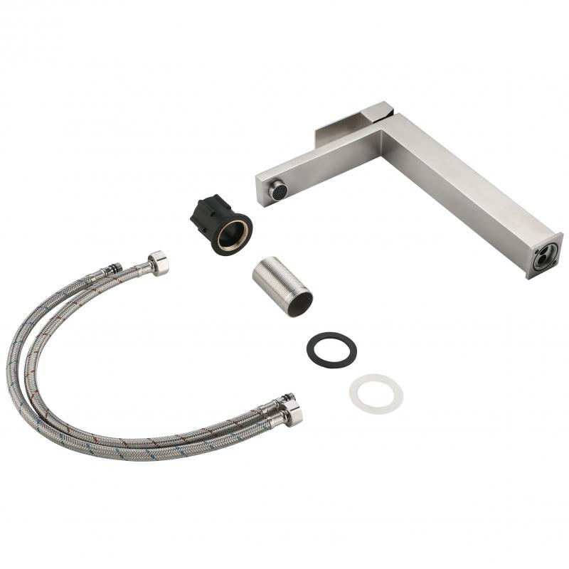 Змішувач для раковини високий Lidz Helix 001FH (k35)  LDHEL001FHNKS49179 Nickel — фото 6