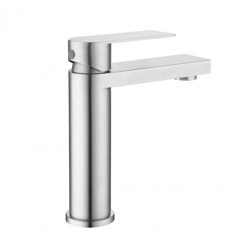 Змішувач для раковини низький Lidz Nexus 001F (k35)  LDNEX001FNKS49184 Nickel — фото 3